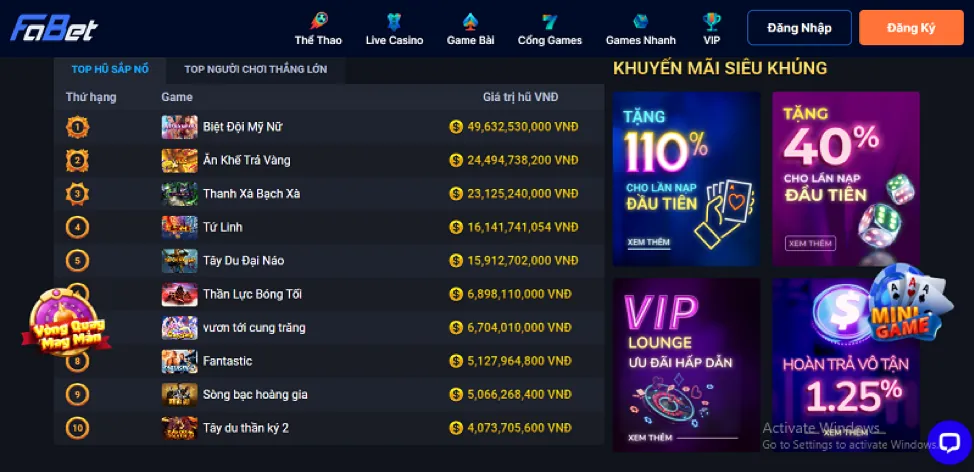 Thưởng nạp lại hàng ngày 8s link
